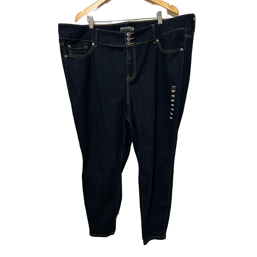 🪗Torrid High Rise Dark Indigo Jeans jegging size 28 R NWT…